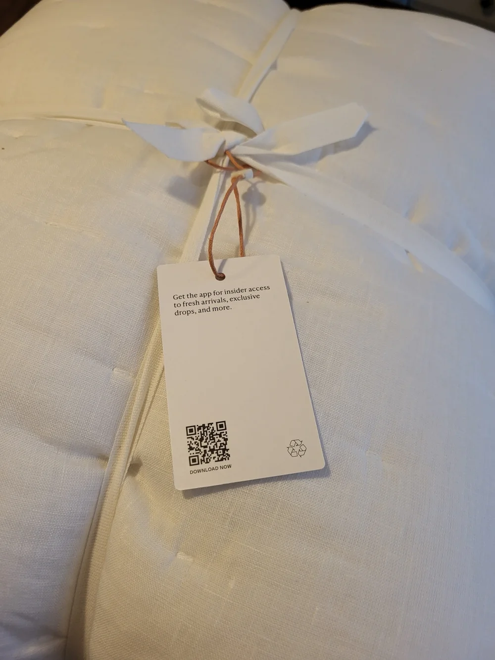 NWT Quince Twin European Linen Dream Quilt Color Sand